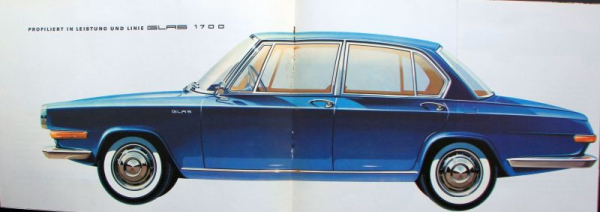 Glas 1700 Modelprogram 1965 Carbrochure (0835)